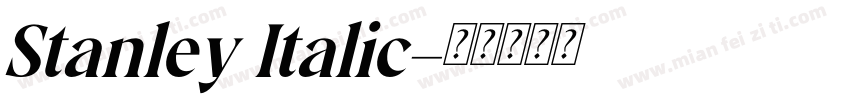 Stanley Italic字体转换